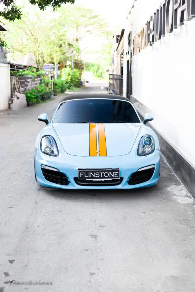 PORSCHE 981 Boxster安装排气系统来自IPE Exhaust