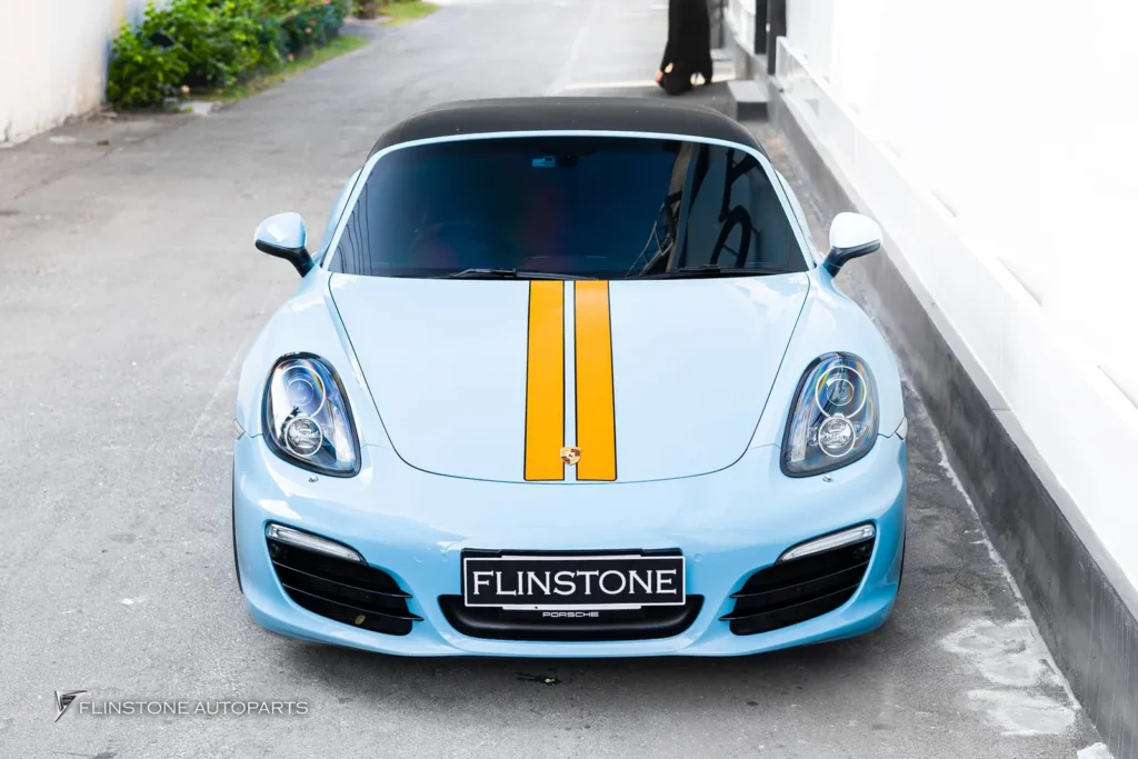 PORSCHE 981 Boxster安装排气系统来自IPE Exhaust