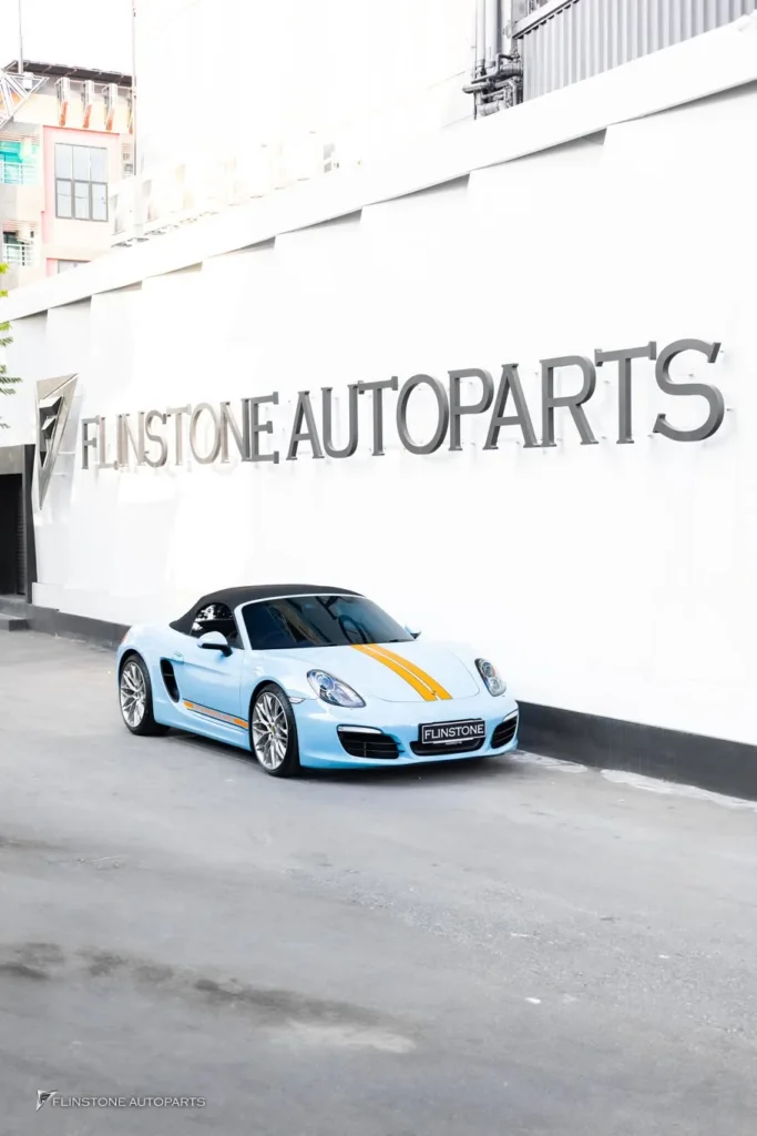PORSCHE 981 Boxster安装排气系统来自IPE Exhaust