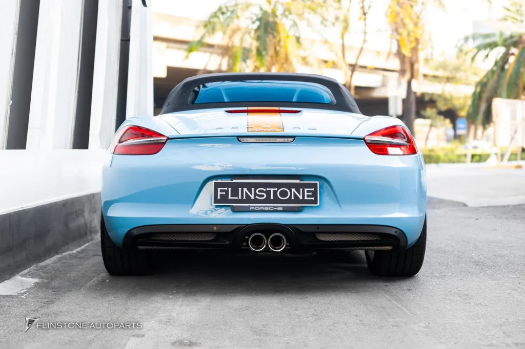PORSCHE 981 Boxster安装排气系统来自IPE Exhaust