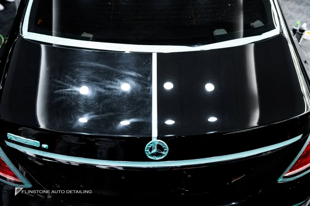 ฟื้นฟูสภาพพื้นผิวรถ W213 E-Class ให้กลับมาสวยใส เลื่อนชมรูปภาพได