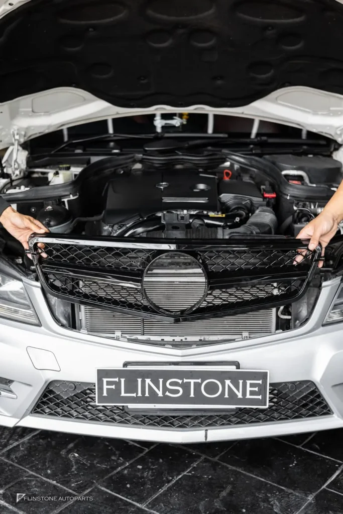 Mercedes-Benz W204-C204 C-Class C63 AMG Black Front Grille