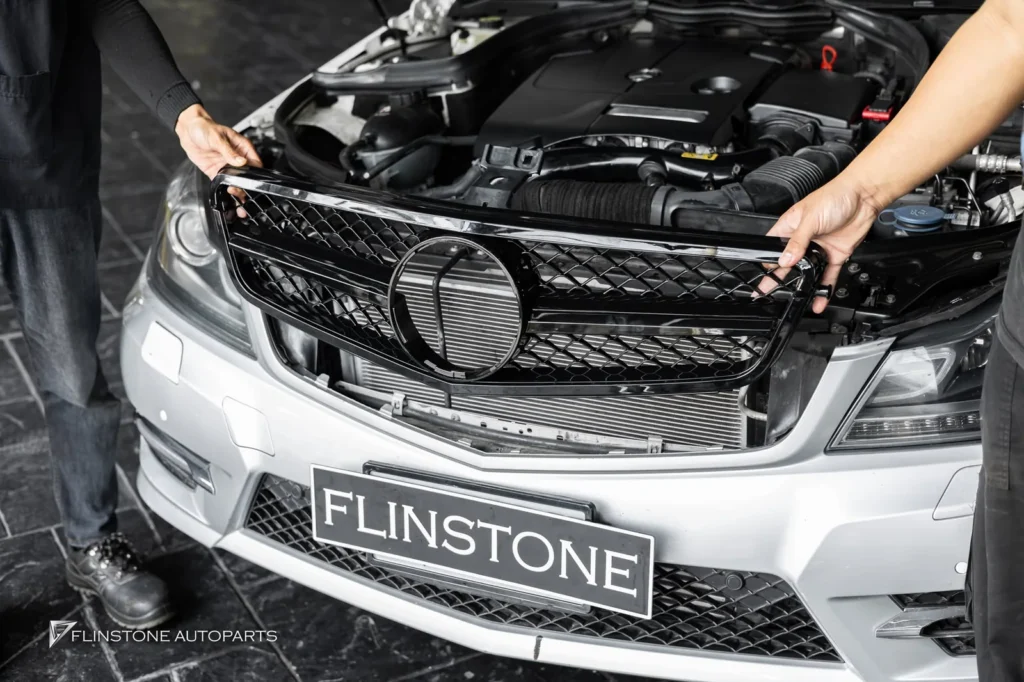 Mercedes-Benz W204-C204 C-Class C63 AMG Black Front Grille