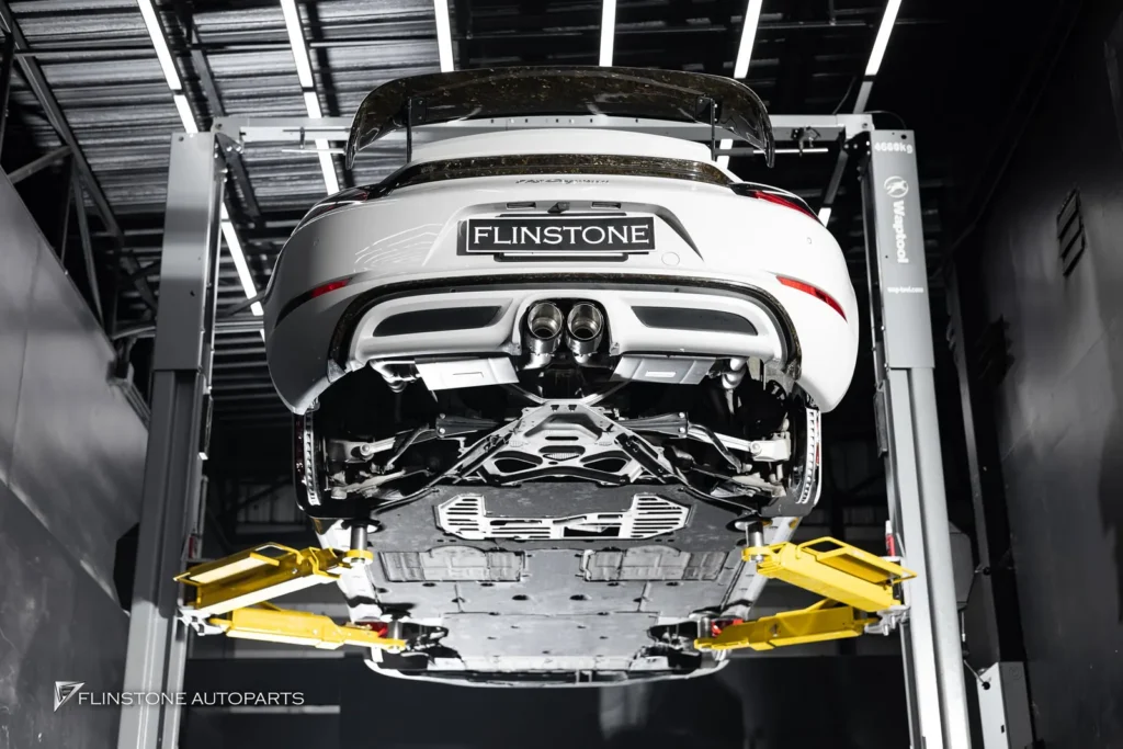 PORSCHE 718 Brake Kit installation Custom GT4 Front 6 pot Rear 4 pot with