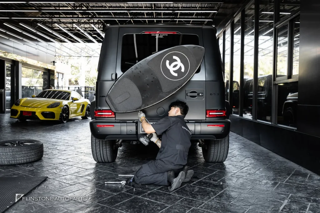 Mercedes-Benz W465 G-Class 2025+ ชุดหน้า Bullbar และ Surfboard สำหรับ G63 AMG