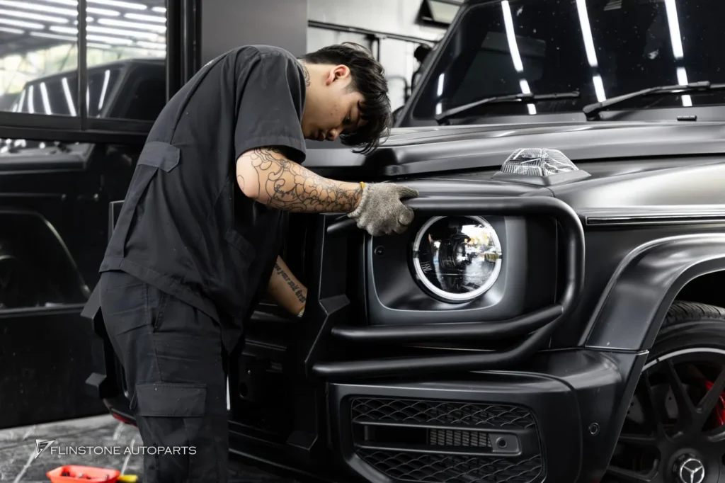 Mercedes-Benz W465 G-Class 2025+ ชุดหน้า Bullbar และ Surfboard สำหรับ G63 AMG