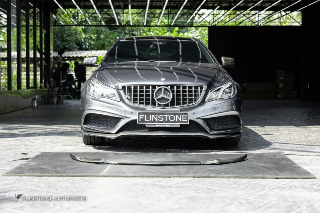 Mercedes-Benz W207 E-Class Coupe Carbon Fiber Front Lip Cover