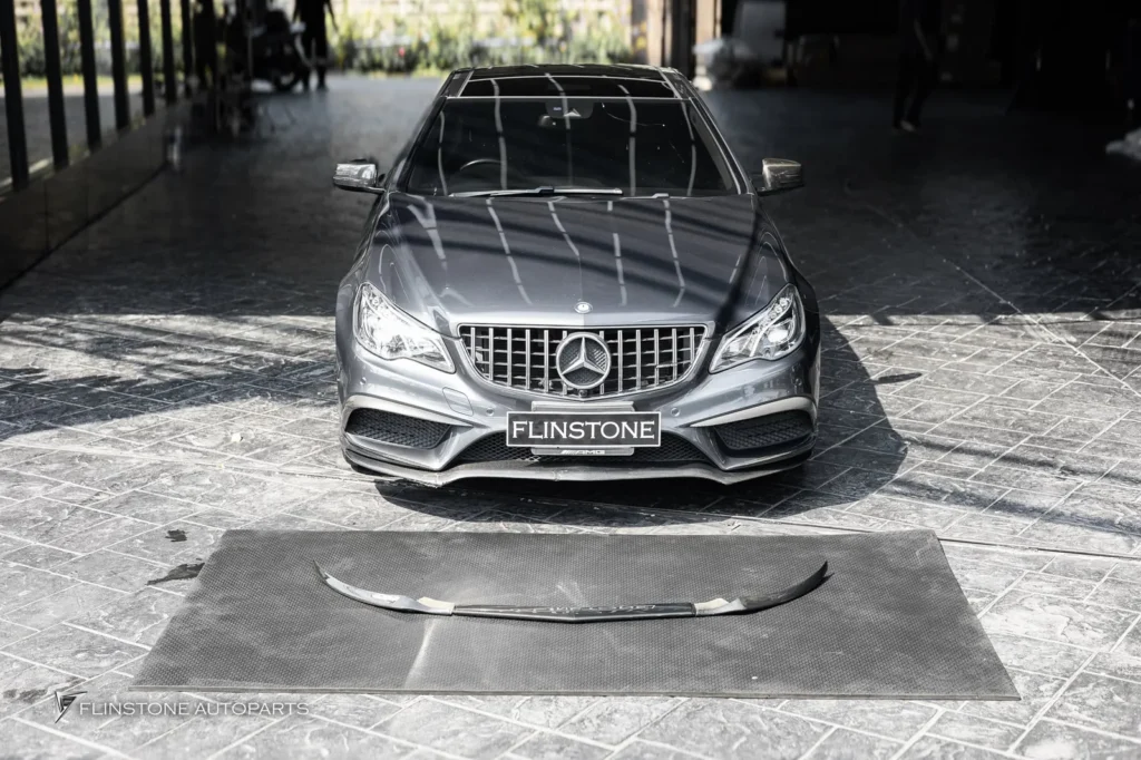 Mercedes-Benz W207 E-Class Coupe Carbon Fiber Front Lip Cover
