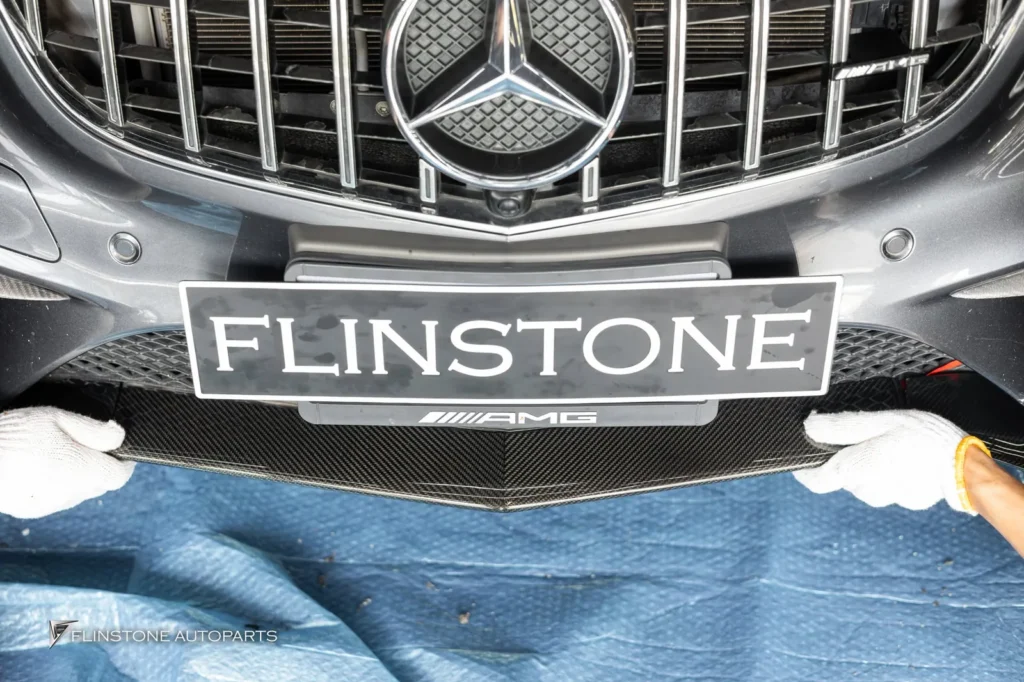Mercedes-Benz W207 E-Class Coupe Carbon Fiber Front Lip Cover