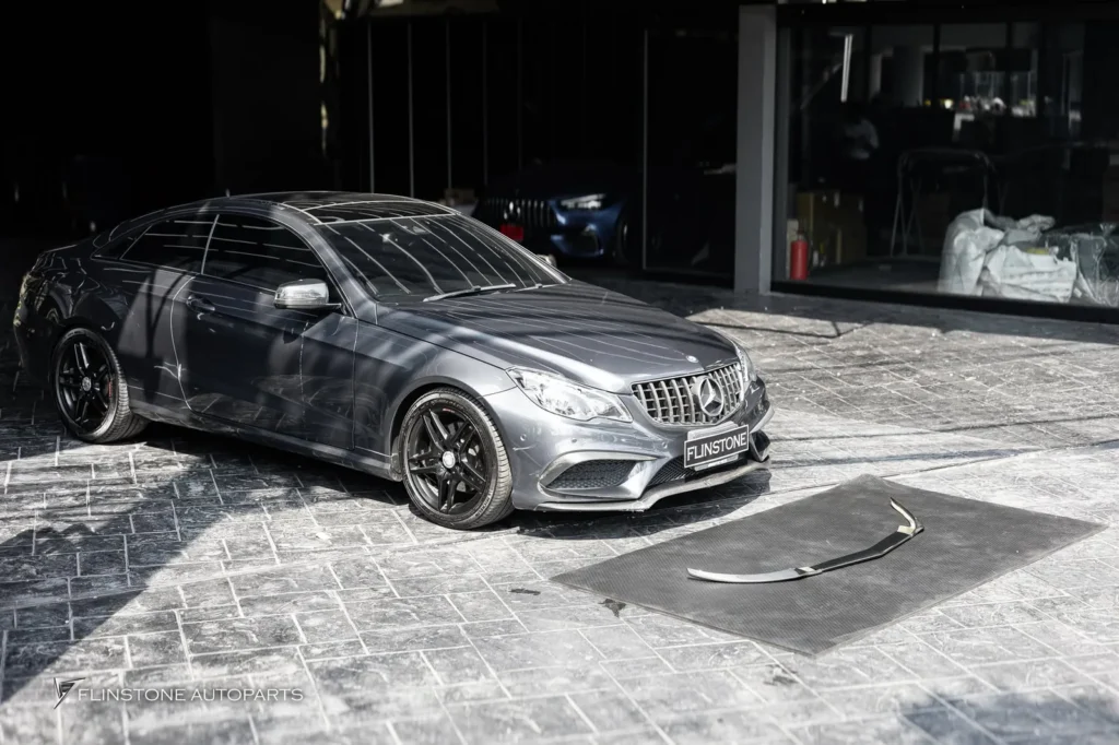 Mercedes-Benz W207 E-Class Coupe Carbon Fiber Front Lip Cover