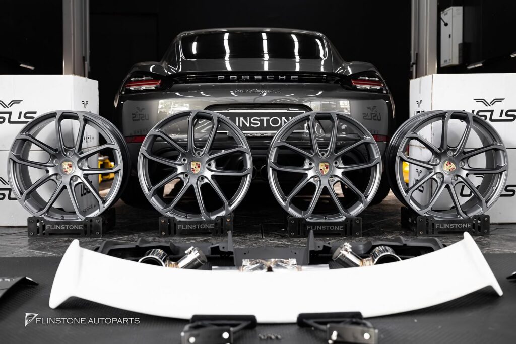 PORSCHE 718 Cayman – Boxster USUS Forged Wheel + GT4 Front Bumper