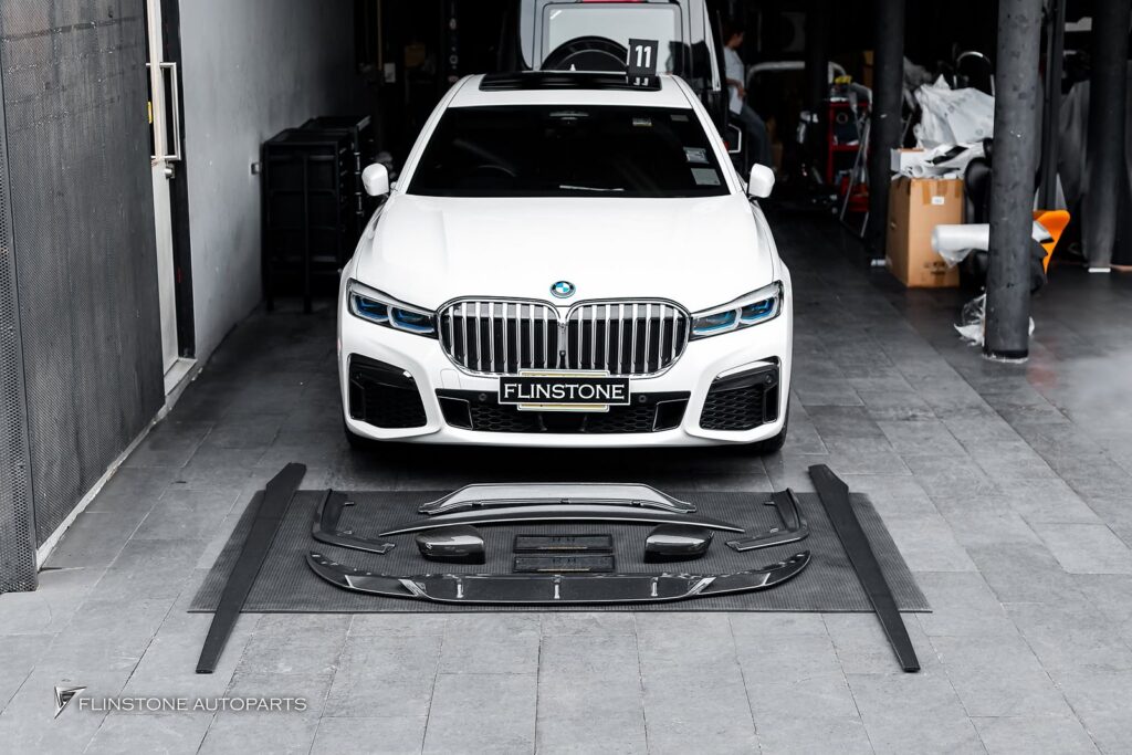 BMW G11-G12 Series 7 GTs Carbon Fiber Front Lip + GTs Carbon Fiber Side Skirt