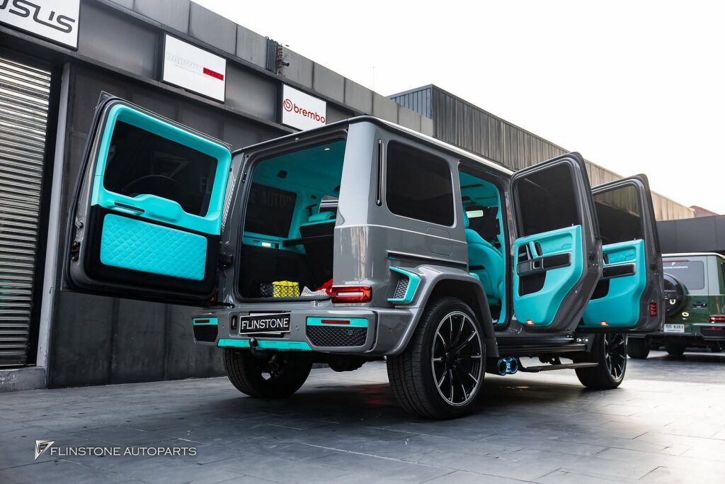 Mercedes-Benz W464 G-Class Custom Tiffany Blue Interior