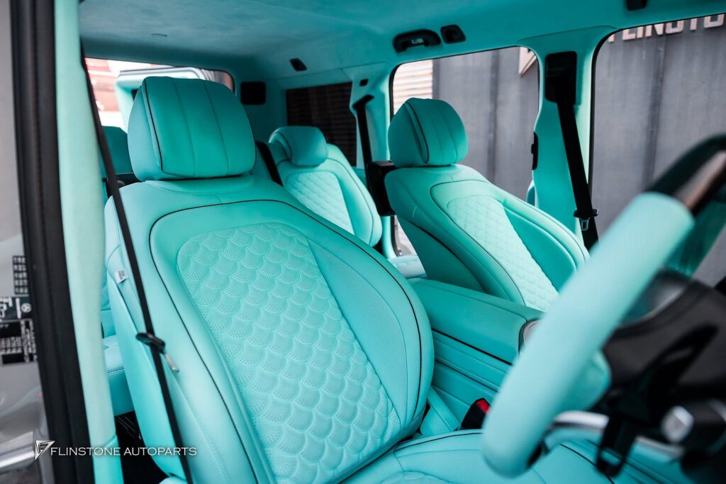 Mercedes-Benz W464 G-Class Custom Tiffany Blue Interior