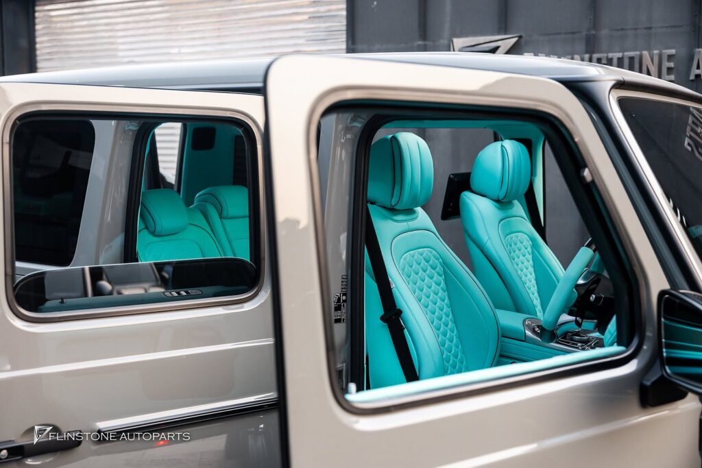 Mercedes-Benz W464 G-Class Custom Tiffany Blue Interior