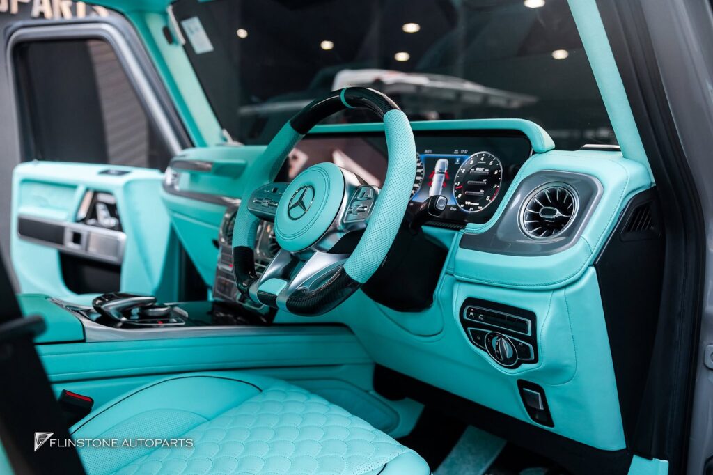 Mercedes-Benz W464 G-Class Custom Tiffany Blue Interior