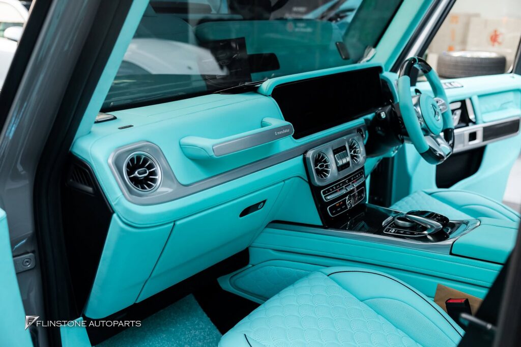 Mercedes-Benz W464 G-Class Custom Tiffany Blue Interior