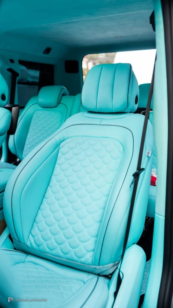 Mercedes-Benz W464 G-Class Custom Tiffany Blue Interior