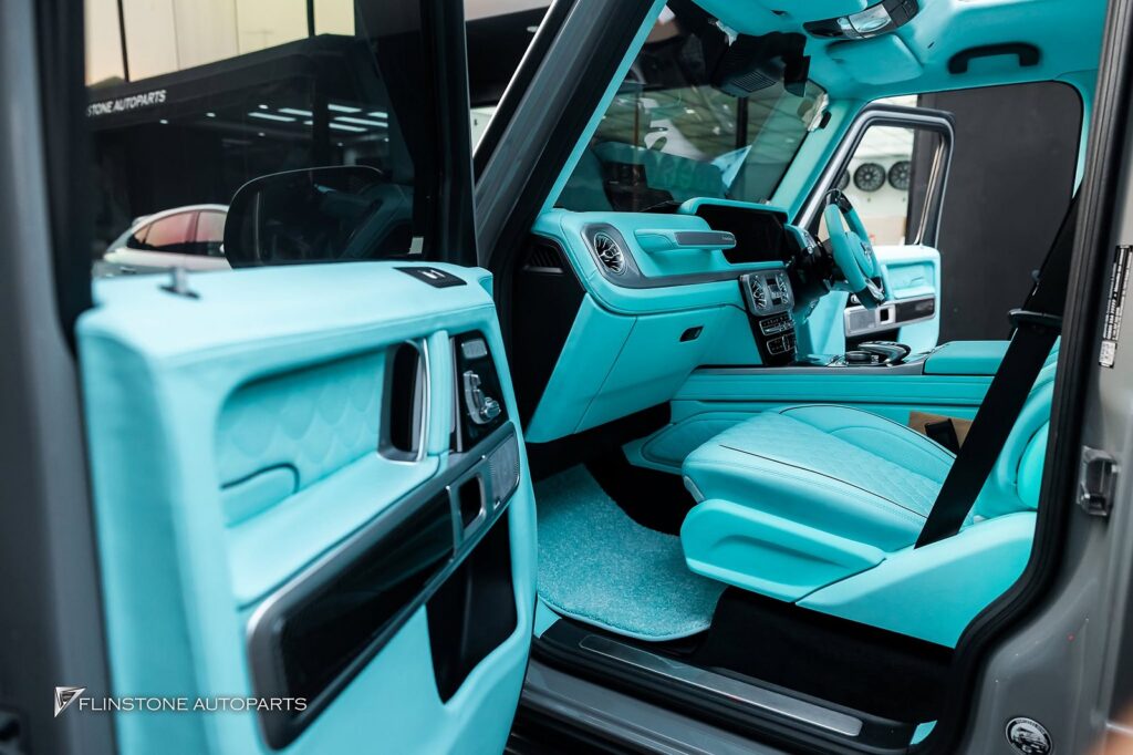 Mercedes-Benz W464 G-Class Custom Tiffany Blue Interior