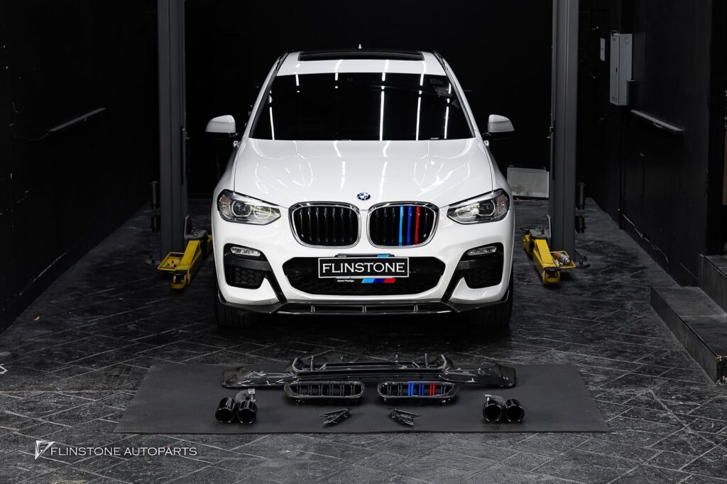BMW X3 G01 GTs Carbon Fiber Rear Diffuser + X3M Black Tailpipe