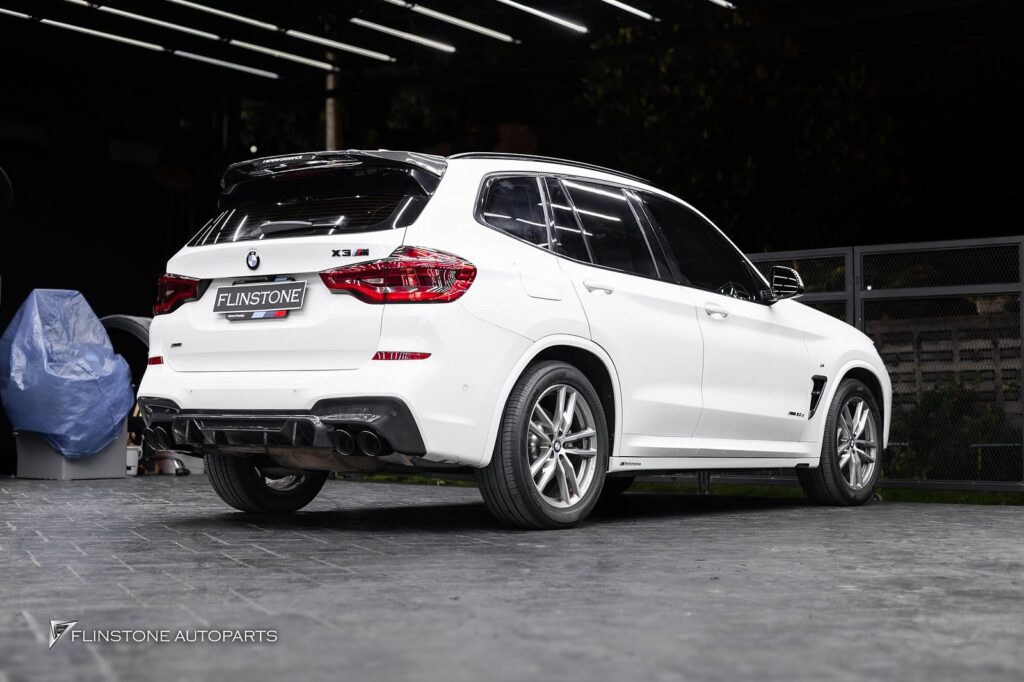 BMW X3 G01 GTs Carbon Fiber Rear Diffuser + X3M Black Tailpipe