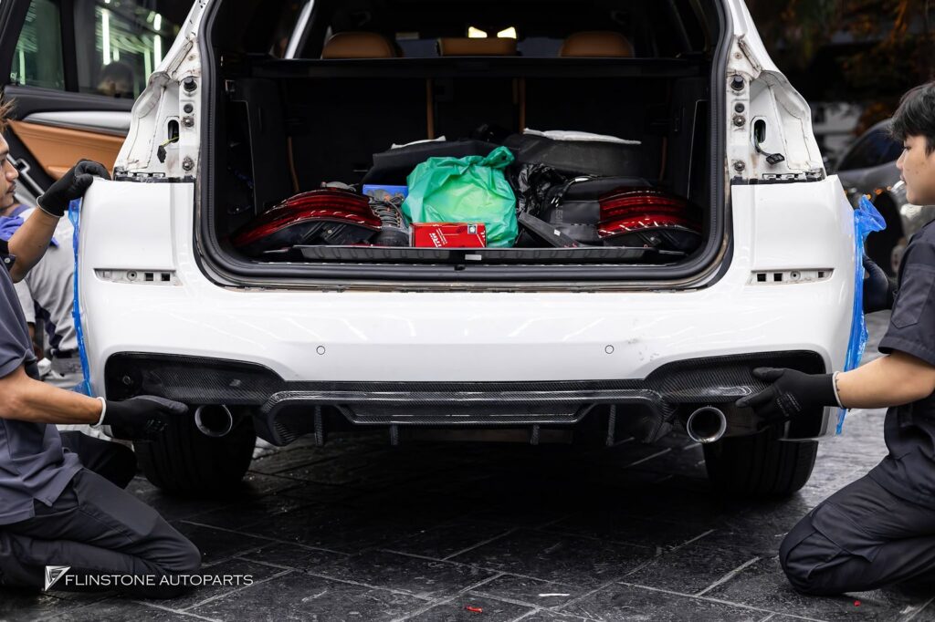 BMW X3 G01 GTs Carbon Fiber Rear Diffuser + X3M Black Tailpipe