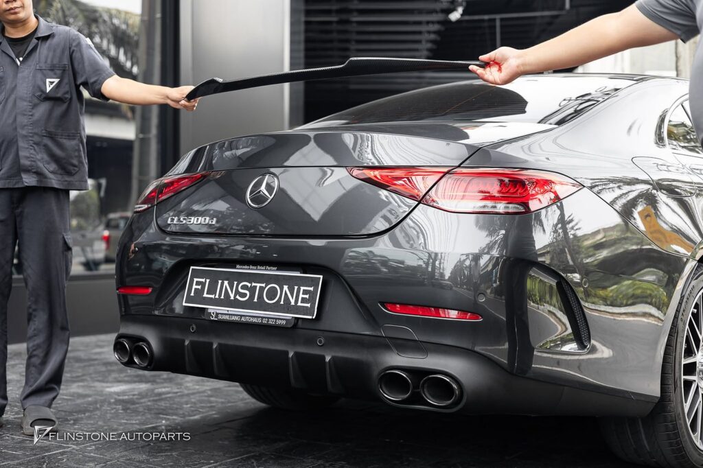 Mercedes-Benz C257 CLS-Class 2024 CS Look Carbon Fiber Trunk Spoiler