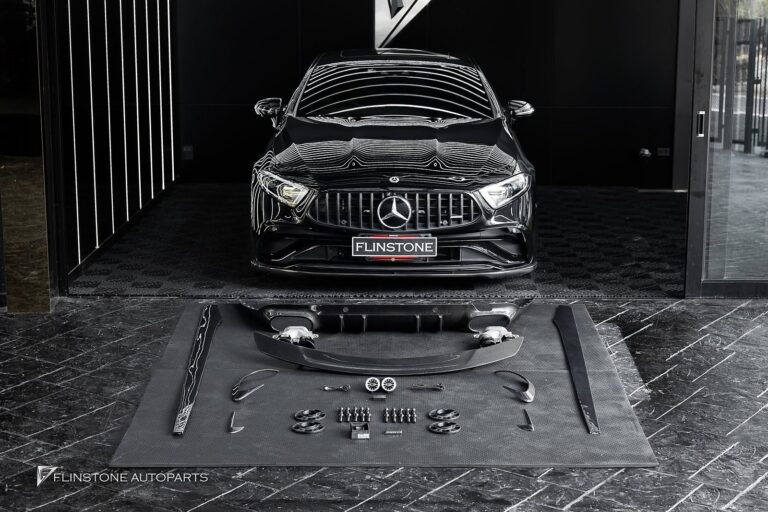 Mercedes-Benz C257 CLS-Class 2024 GTs Carbon Fiber Side Skirt + RT Carbon Fiber Trunk Spoiler