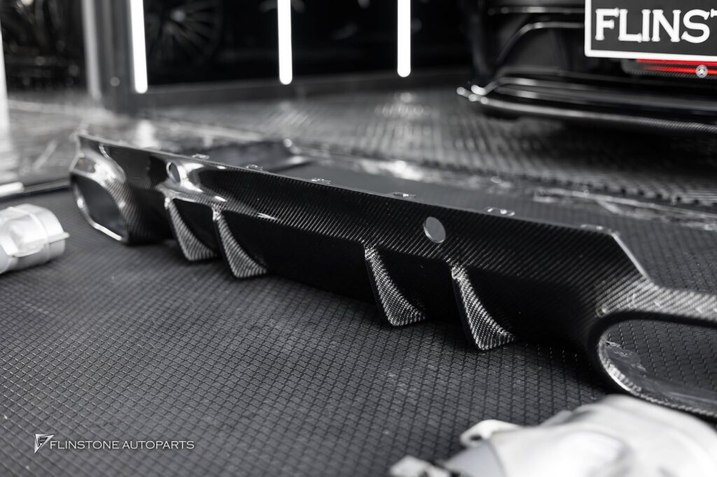 Mercedes-Benz C257 CLS-Class 2024 GTs Carbon Fiber Side Skirt + RT Carbon Fiber Trunk Spoiler