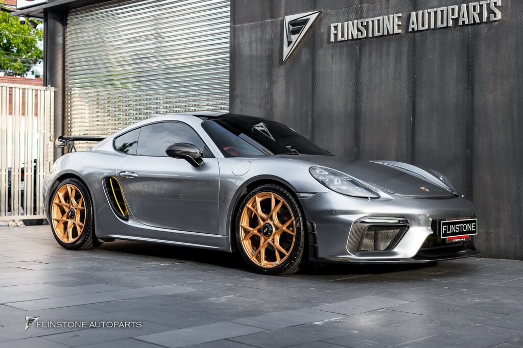 PORSCHE 718 Cayman – Boxster GT4 Front Bumper + USUS Autoclave Carbon Fiber Front Lip