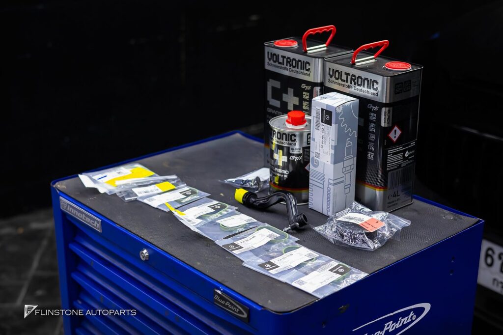 Flinstone Service CLS53 AMG เข้าบริการเปลี่ยนถ่ายของเหลว และให้ทางร้านตรวจสอบพบว่า