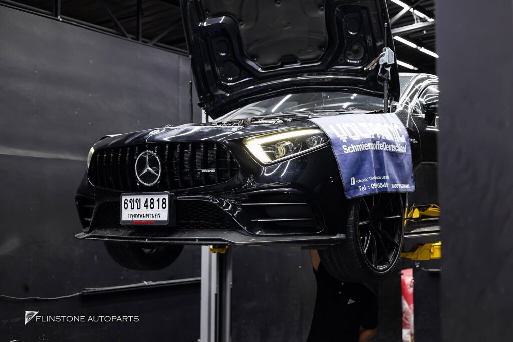 Flinstone Service CLS53 AMG เข้าบริการเปลี่ยนถ่ายของเหลว และให้ทางร้านตรวจสอบพบว่า