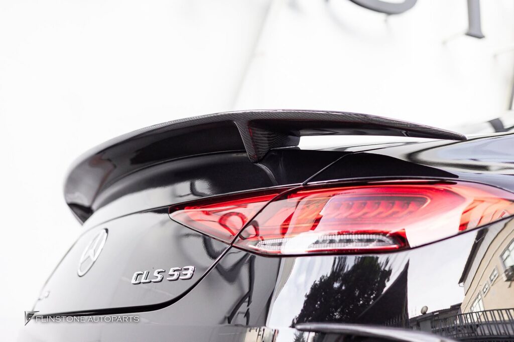 Mercedes-Benz C257 CLS-Class 2024 ลิ้นหน้าคาร์บอน GTS + สเกิร์ตข้างคาร์บอน LB