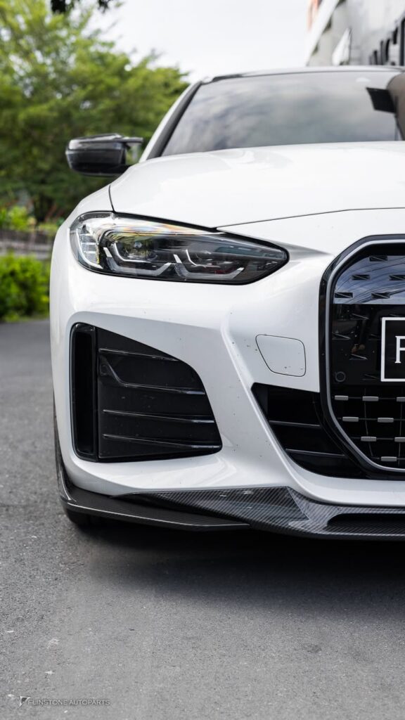 Carbon Front Lip BMW i4 G26 from the brand SOOQOO beautiful genuine carbon parts