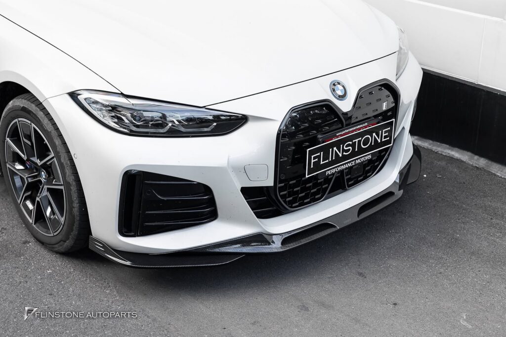 Carbon Front Lip BMW i4 G26 from the brand SOOQOO beautiful genuine carbon parts