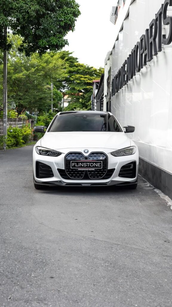 Carbon Front Lip BMW i4 G26 from the brand SOOQOO beautiful genuine carbon parts