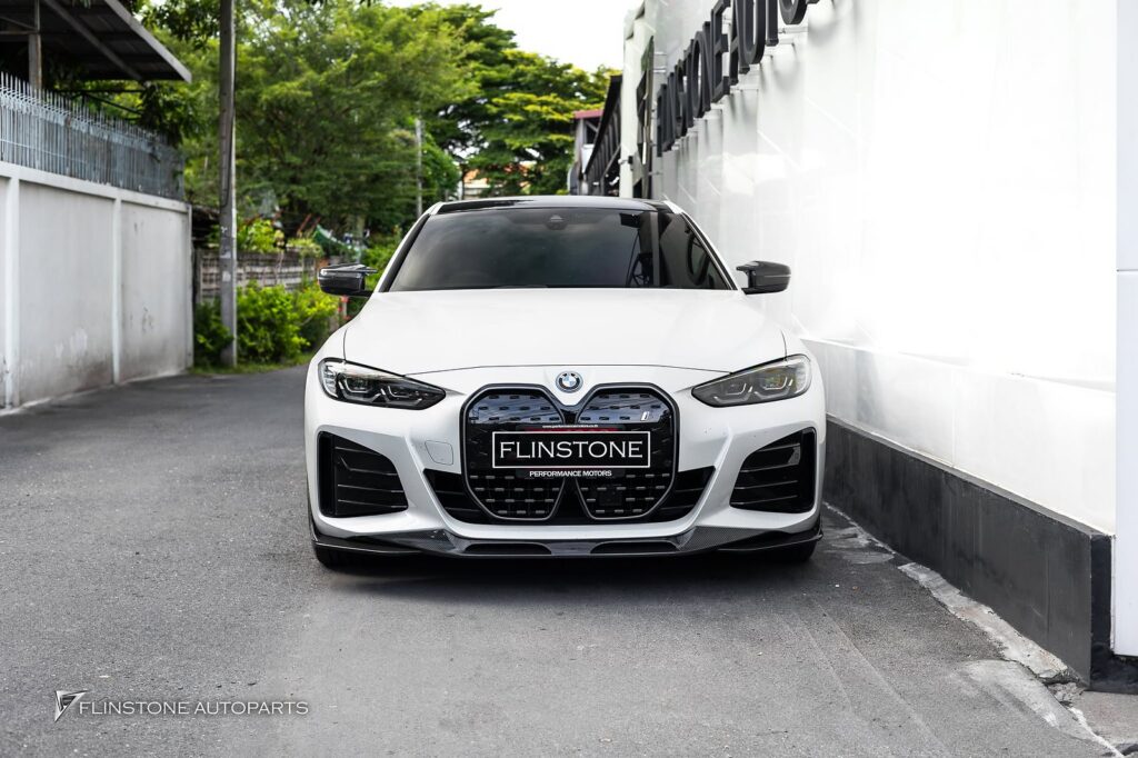 Carbon Front Lip BMW i4 G26 from the brand SOOQOO beautiful genuine carbon parts
