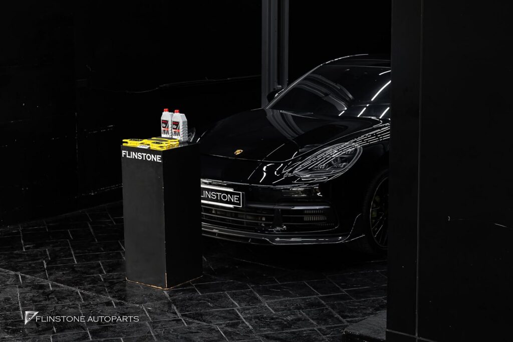 PORSCHE 970 Panamera came in for a fluid change and brake pads