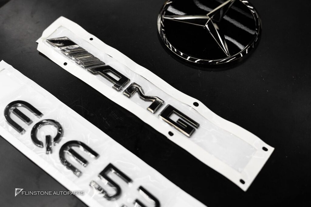 Mercedes-Benz EQE EQS Genuine EQE Center Star Black Emblem + Genuine AMG Black Emblem