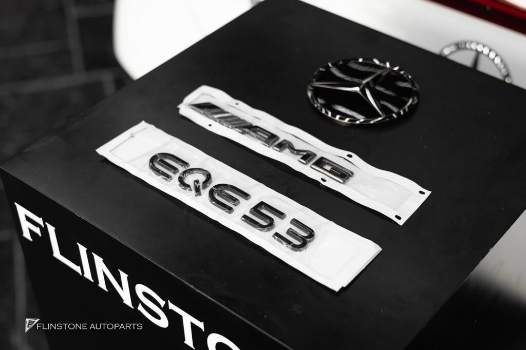Mercedes-Benz EQE EQS Genuine EQE Center Star Black Emblem + Genuine AMG Black Emblem