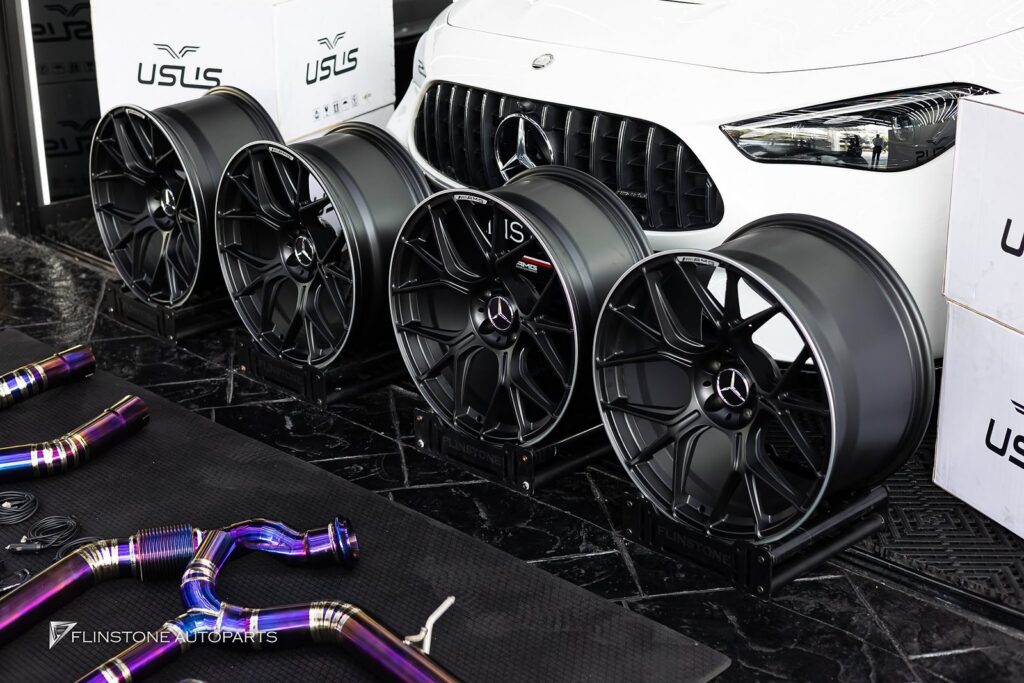 Mercedes-Benz C236 CLE-Class Coupe USUS Titanium Exhaust System + USUS Forged Wheel