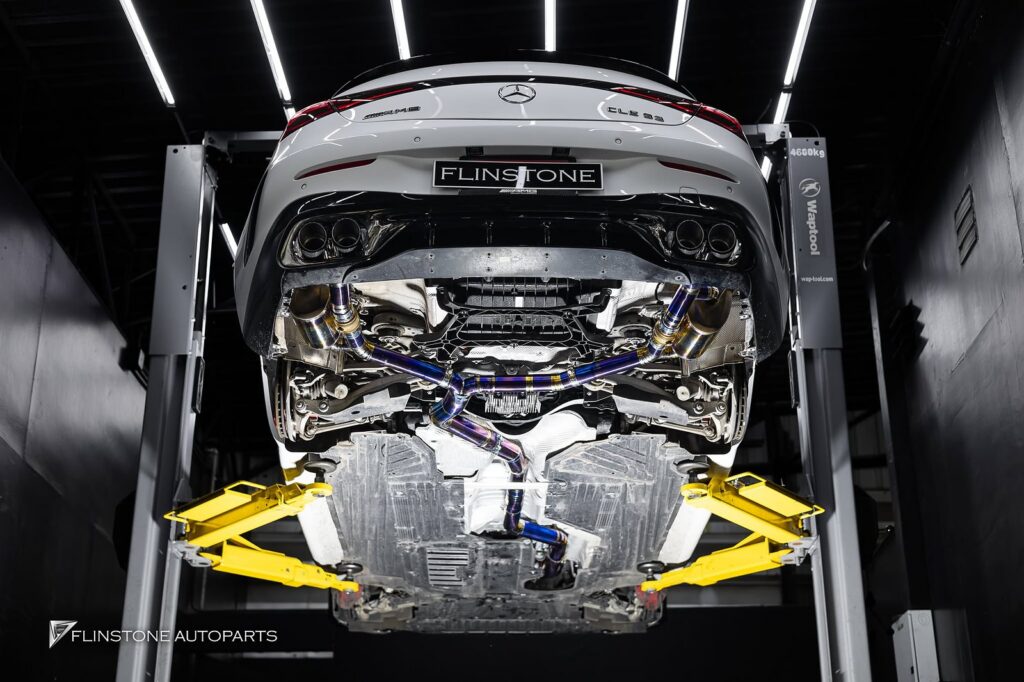 CLE53 AMG x USUS Titanium Exhaust beautiful underbody photos for every car that comes