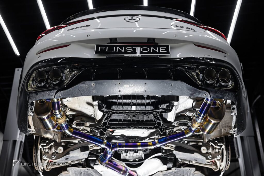 CLE53 AMG x USUS Titanium Exhaust beautiful underbody photos for every car that comes
