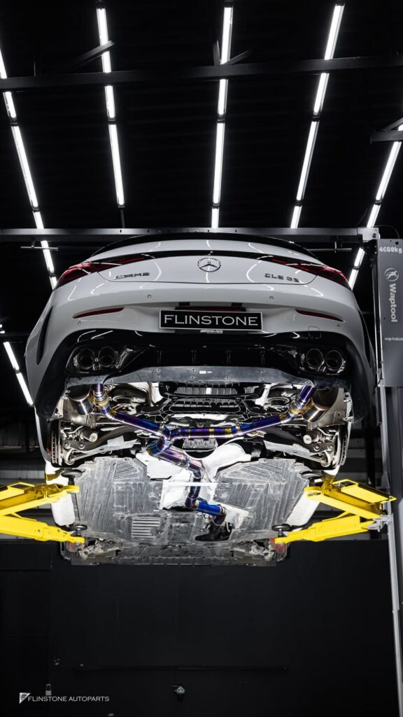 CLE53 AMG x USUS Titanium Exhaust beautiful underbody photos for every car that comes