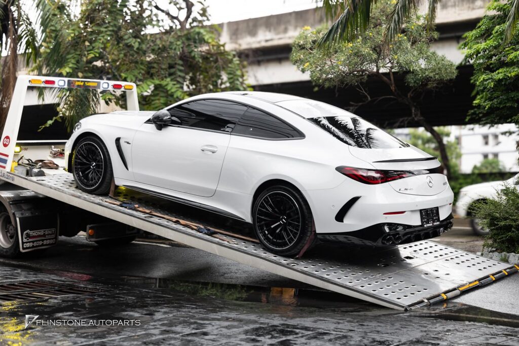 Mercedes-Benz C236 CLE-Class Coupe CLE53 AMG สไลด์ตรงเข้าติดตั้งชุดท่อ USUS Titanium Exhaust