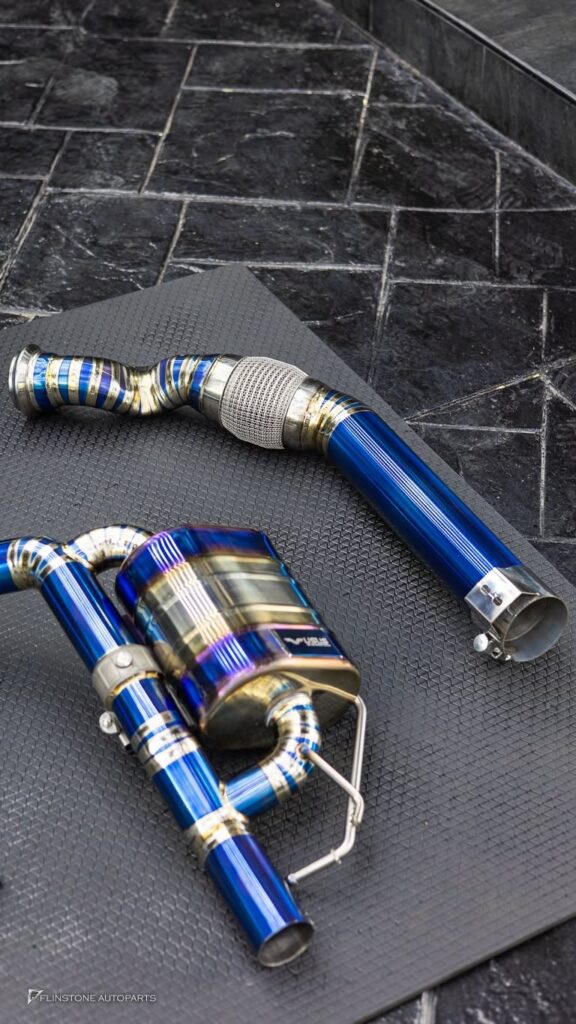 Mercedes-Benz C236 CLE-Class Coupe CLE53 AMG สไลด์ตรงเข้าติดตั้งชุดท่อ USUS Titanium Exhaust