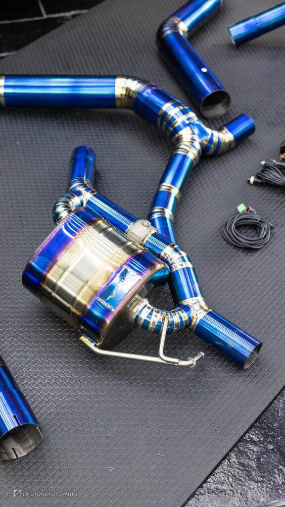 Mercedes-Benz C236 CLE-Class Coupe CLE53 AMG สไลด์ตรงเข้าติดตั้งชุดท่อ USUS Titanium Exhaust