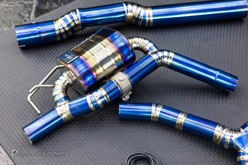 Mercedes-Benz C236 CLE-Class Coupe CLE53 AMG สไลด์ตรงเข้าติดตั้งชุดท่อ USUS Titanium Exhaust