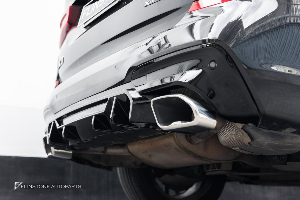 BMW X3 G01 GTs Black Front Spoiler + M Performance Rear Spoiler