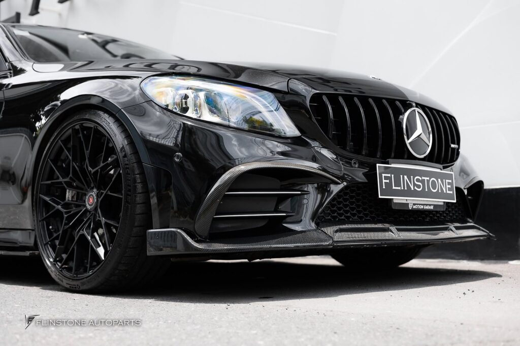 Mercedes-Benz carbon front lip for W205 C-Class Facelift